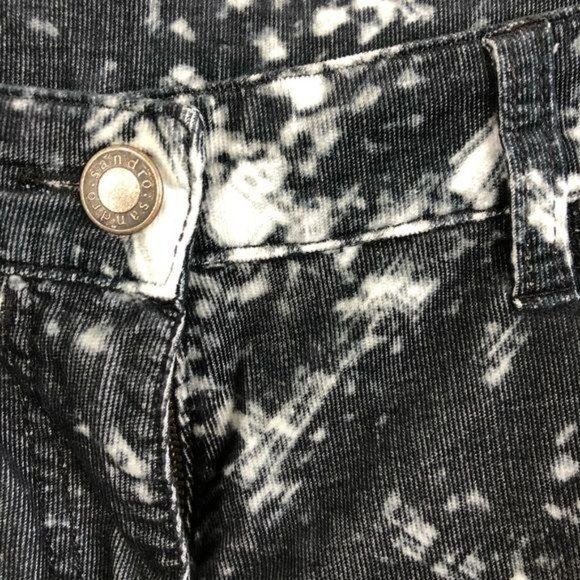 Sandro Rescue Tie Dye Acid Dip Corduroy Jeans - Picture 2 of 6